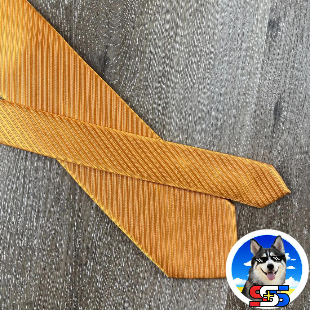 Vintage Herman Roma Orange Tie Woven Ribbed Silk Italy Accessoritalia Necktie